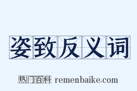 姿致反义词是什么意思的图片